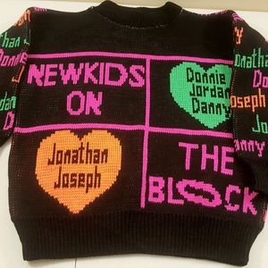 New Kids On the Block NKOTB Fan Sweater & Cap